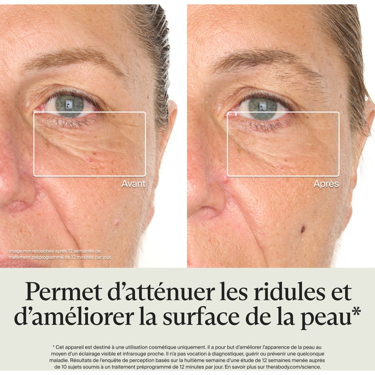 Masque LED Theraface Mask GLO couleur unique, THERAGUN