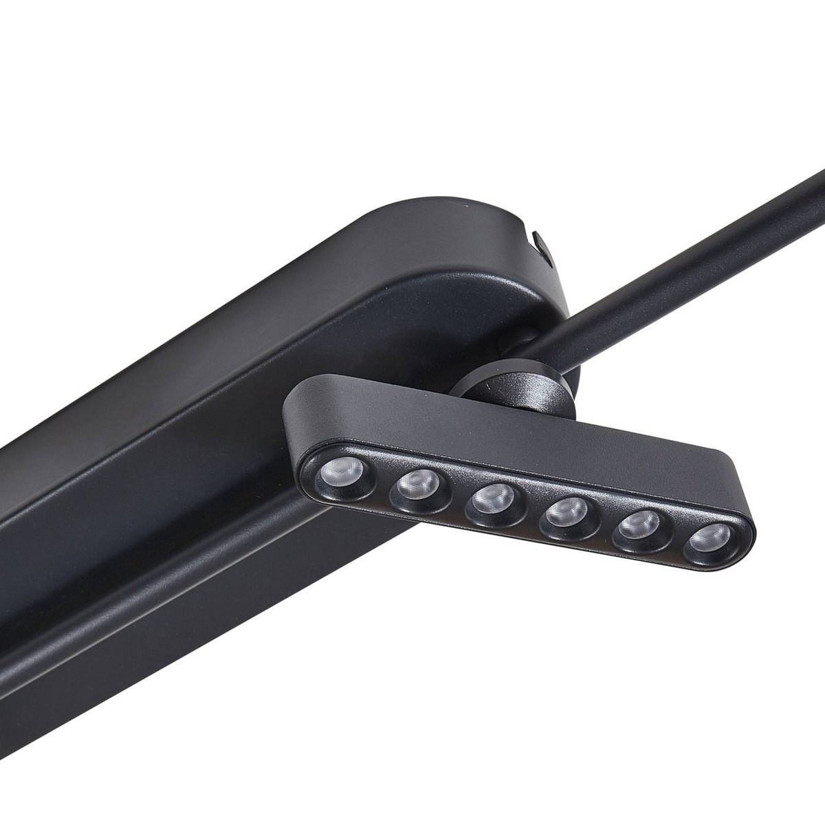 Plafonnier en métal moderneLED, Eldrin noir, LINDBY