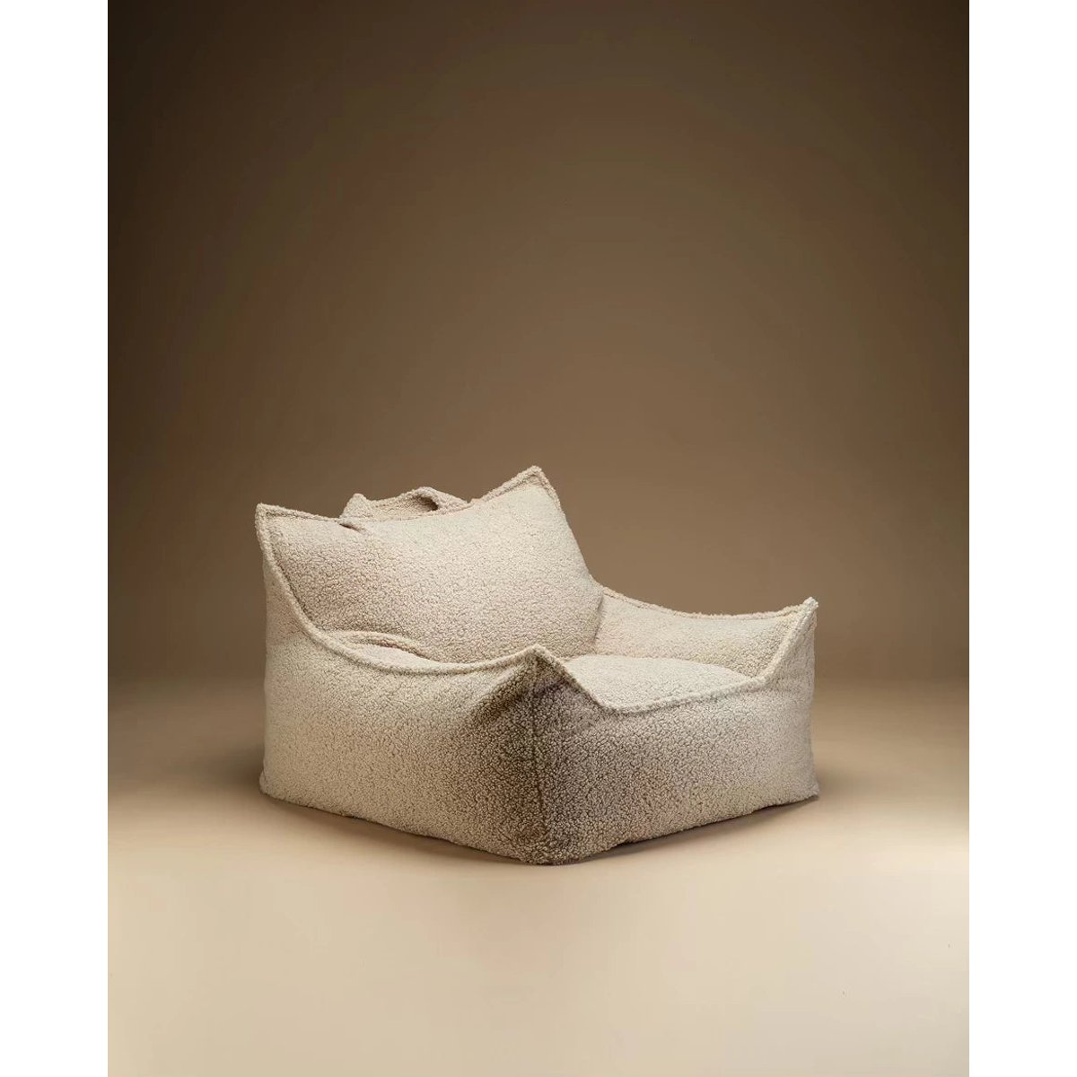 Club Pouf Fauteuil Ado en Teddy biscuit, WIGIWAMA