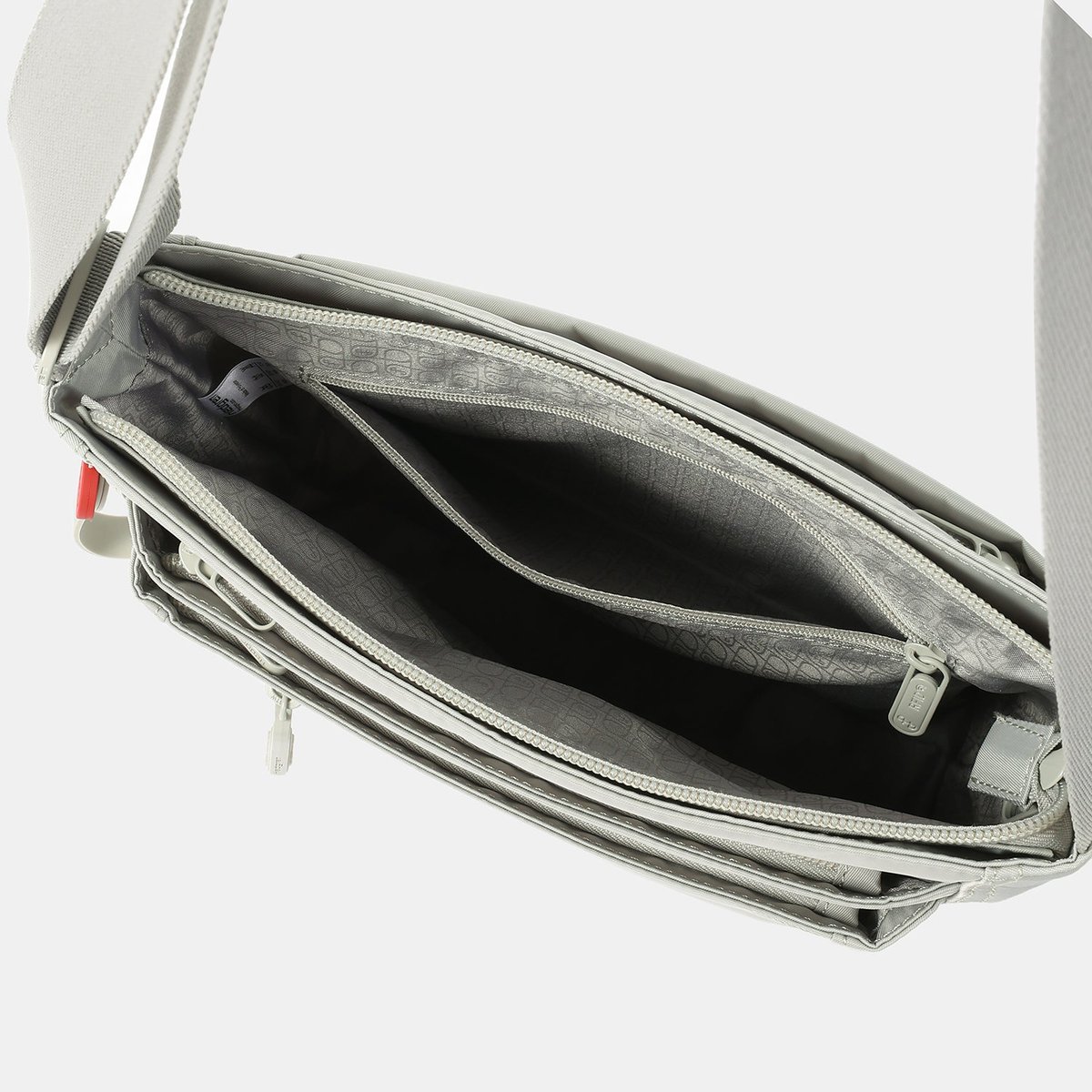 Sac bandoulière organisé avec protection RFID pussywillow grey, HEDGREN