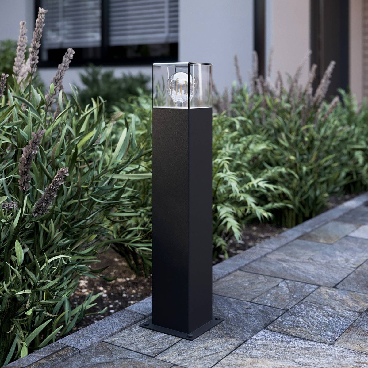 Luminaire extérieur en aluminium moderne anthracite, LUCANDE