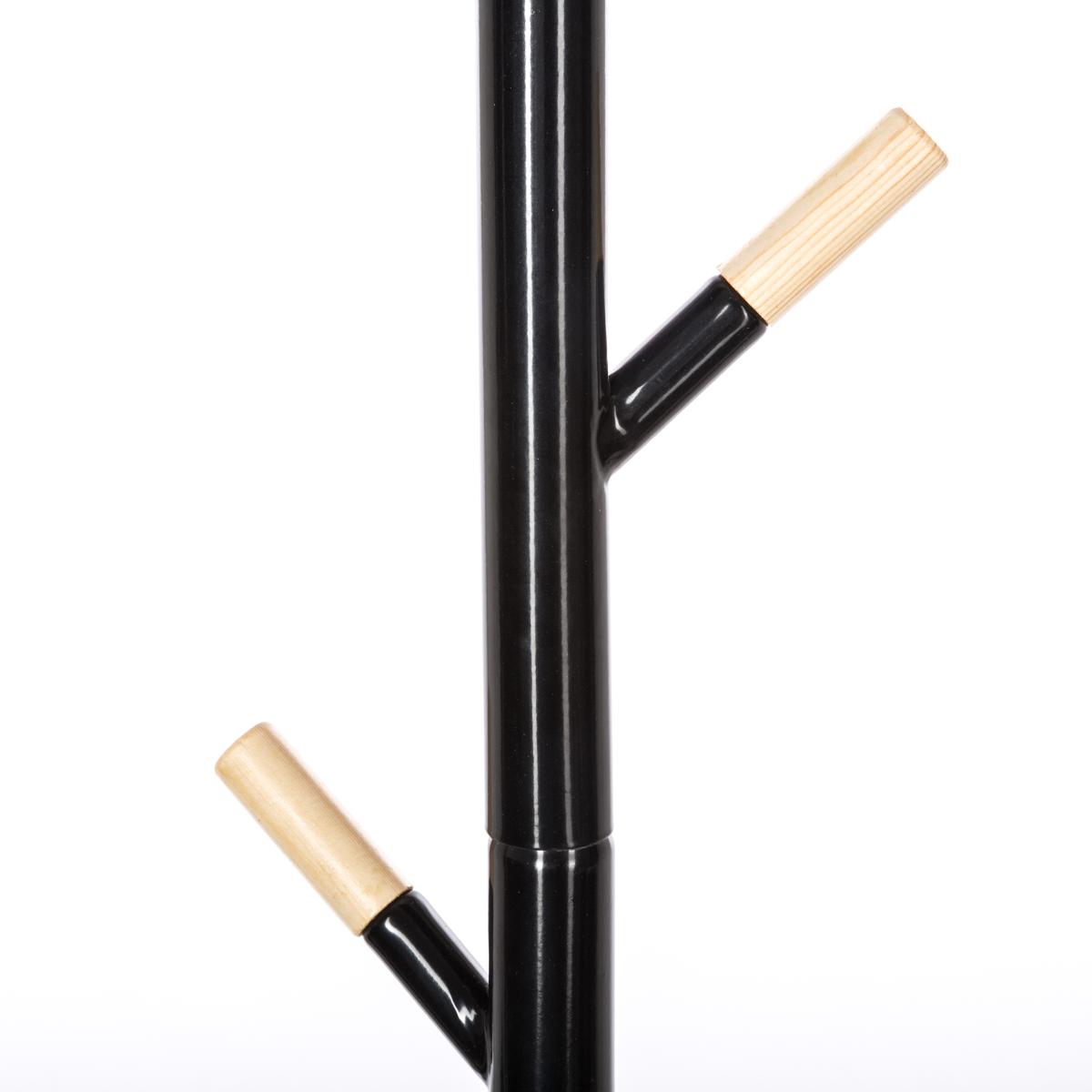 Porte manteau 6 tiges en métal noir, ATMOSPHERA