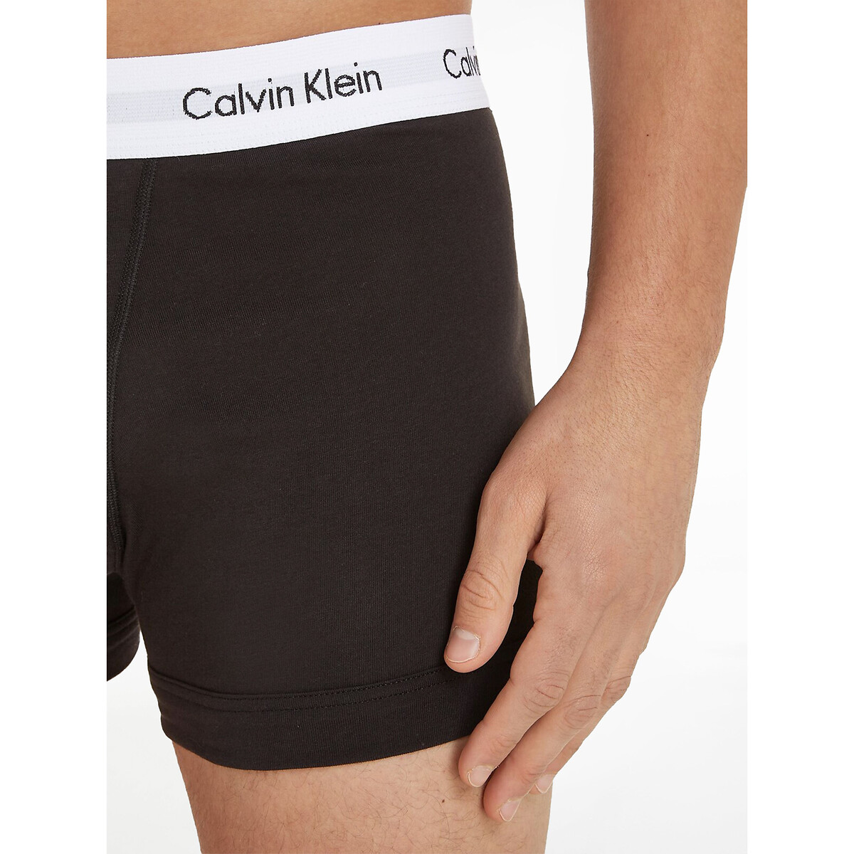 Lot de 3 boxers coton stretch noir, CALVIN KLEIN UNDERWEAR