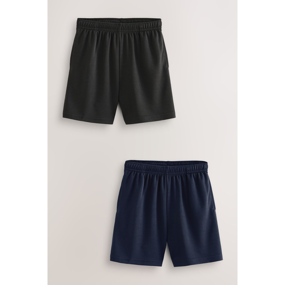 Shorts sport, lot de 2 noir/bleu marine, NEXT
