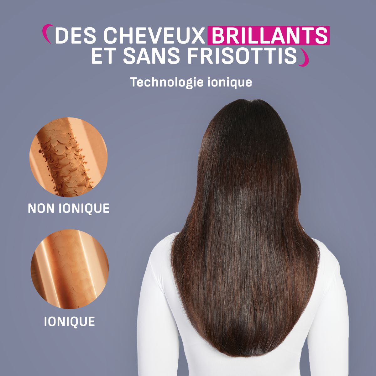 Sèche cheveux professionnel Nano Fold HY8530C0 rose, CALOR