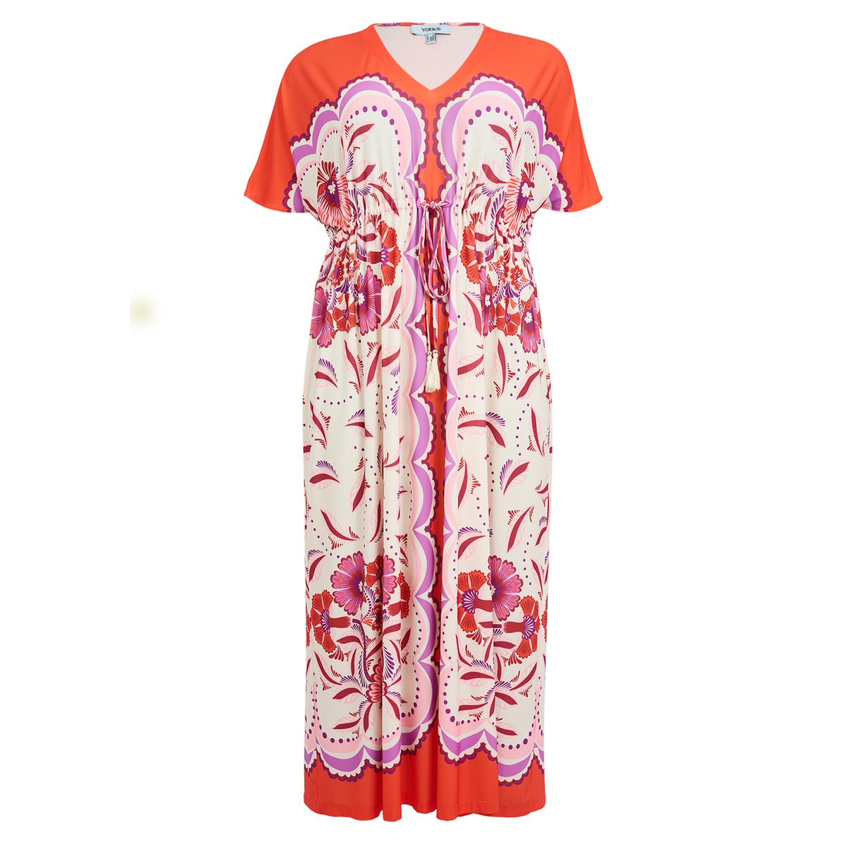 Robe imprimée orange, YOEK