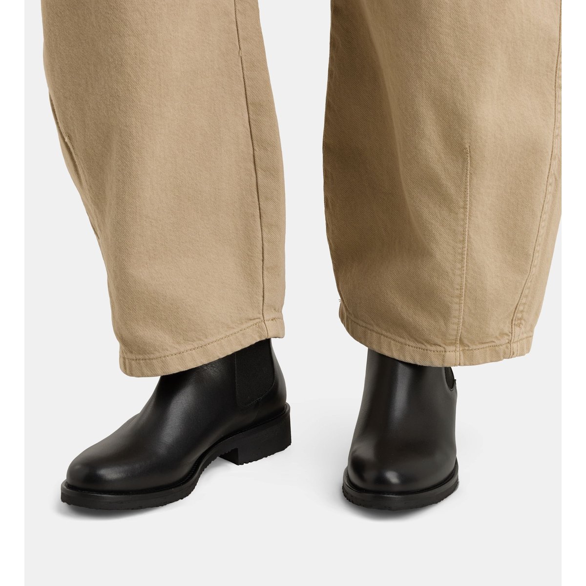 Bottines chelsea plates camille cuir noir, GALERIES LAFAYETTE