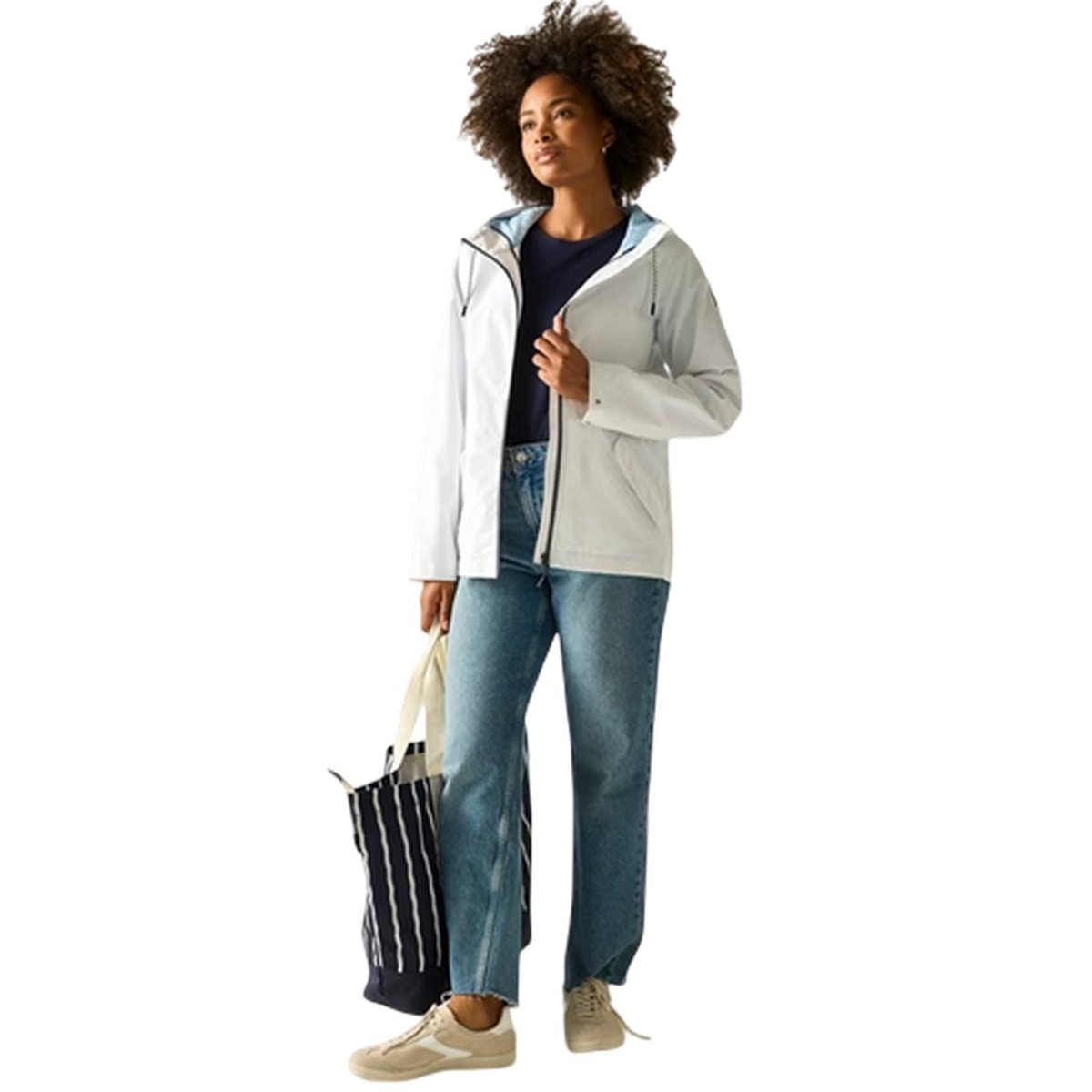 Veste imperméable unie à capuche BAYLETTA blanc, REGATTA