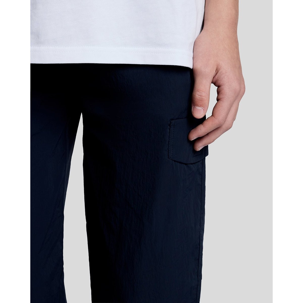Pantalon de survêtement à revers bleu foncé marine, LYLE & SCOTT