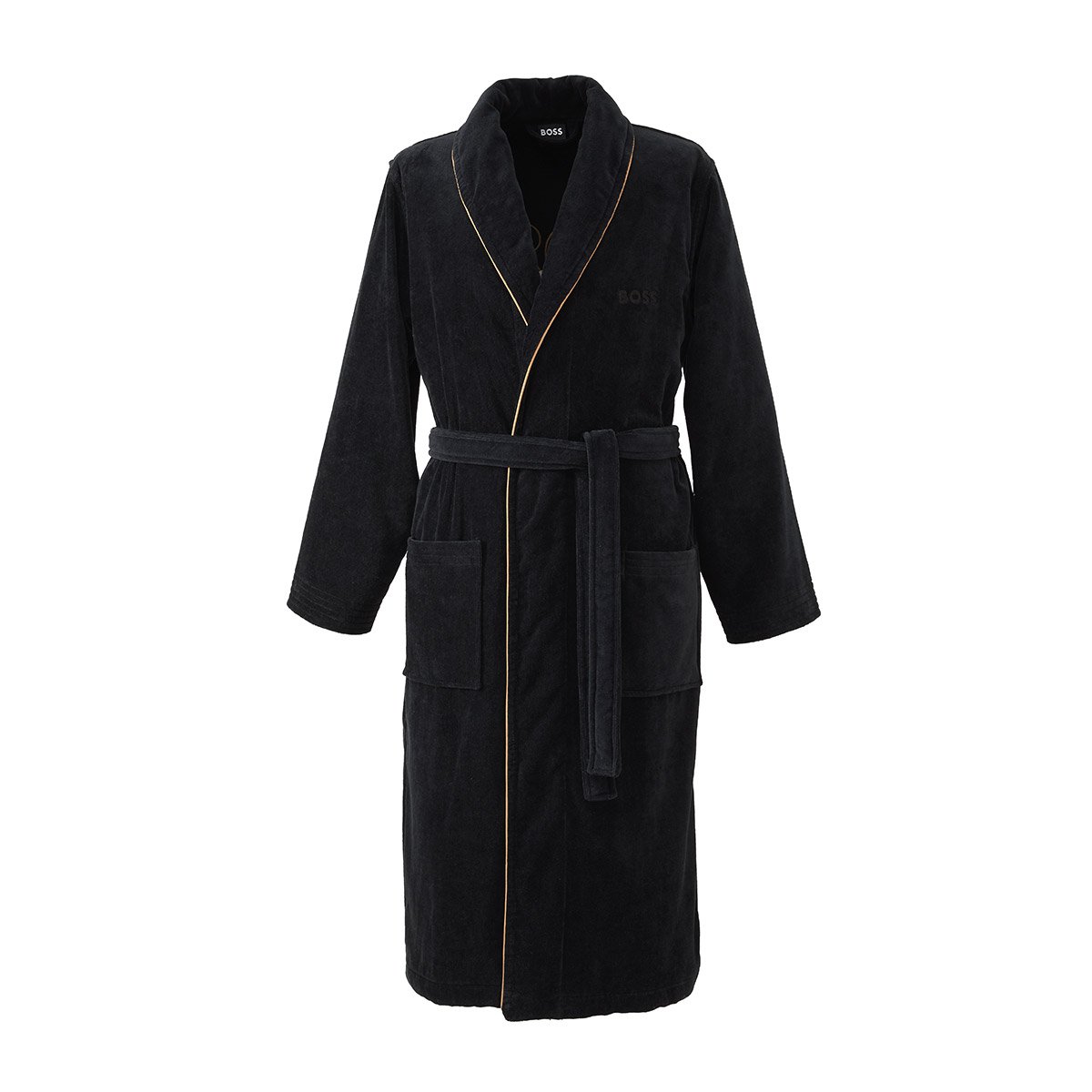 Peignoir long en velours,TIAGO black, BOSS HOME