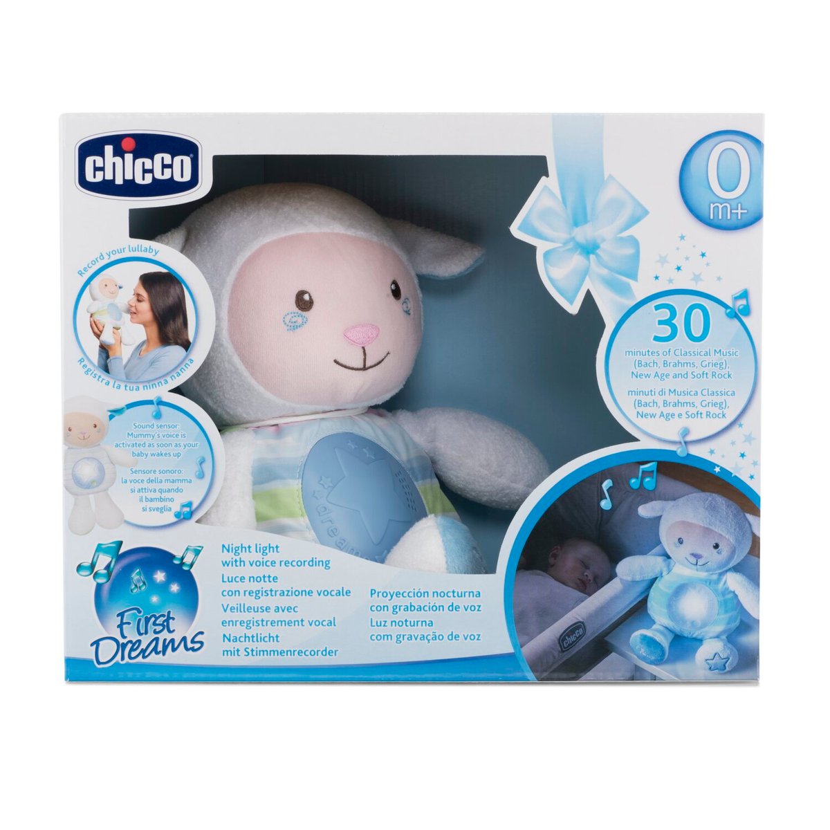 Veilleuse Mouton Tendres Mots Doux bleu, CHICCO