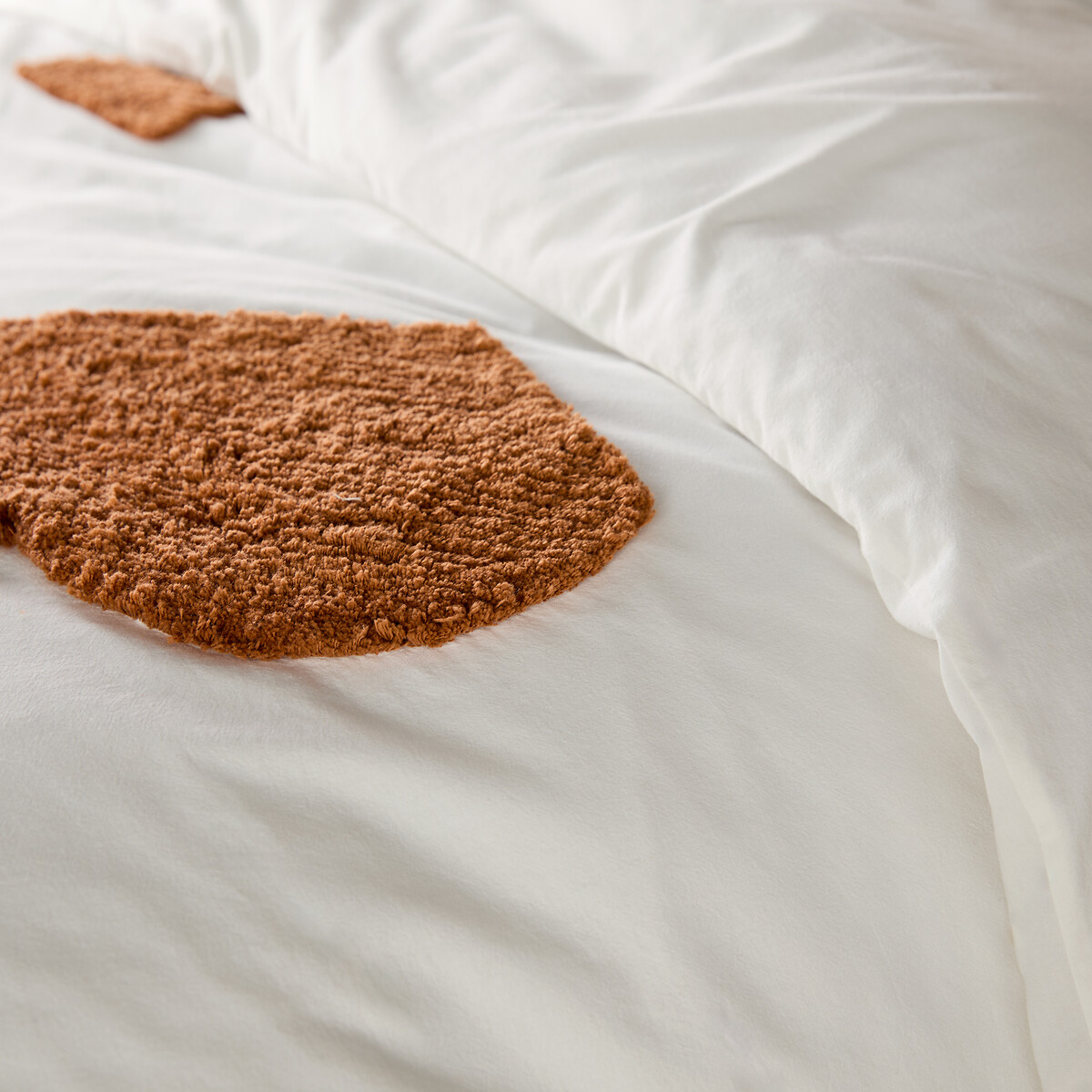 Balanka 100% Tufted Cotton Duvet Cover off-white, LA REDOUTE INTERIEURS