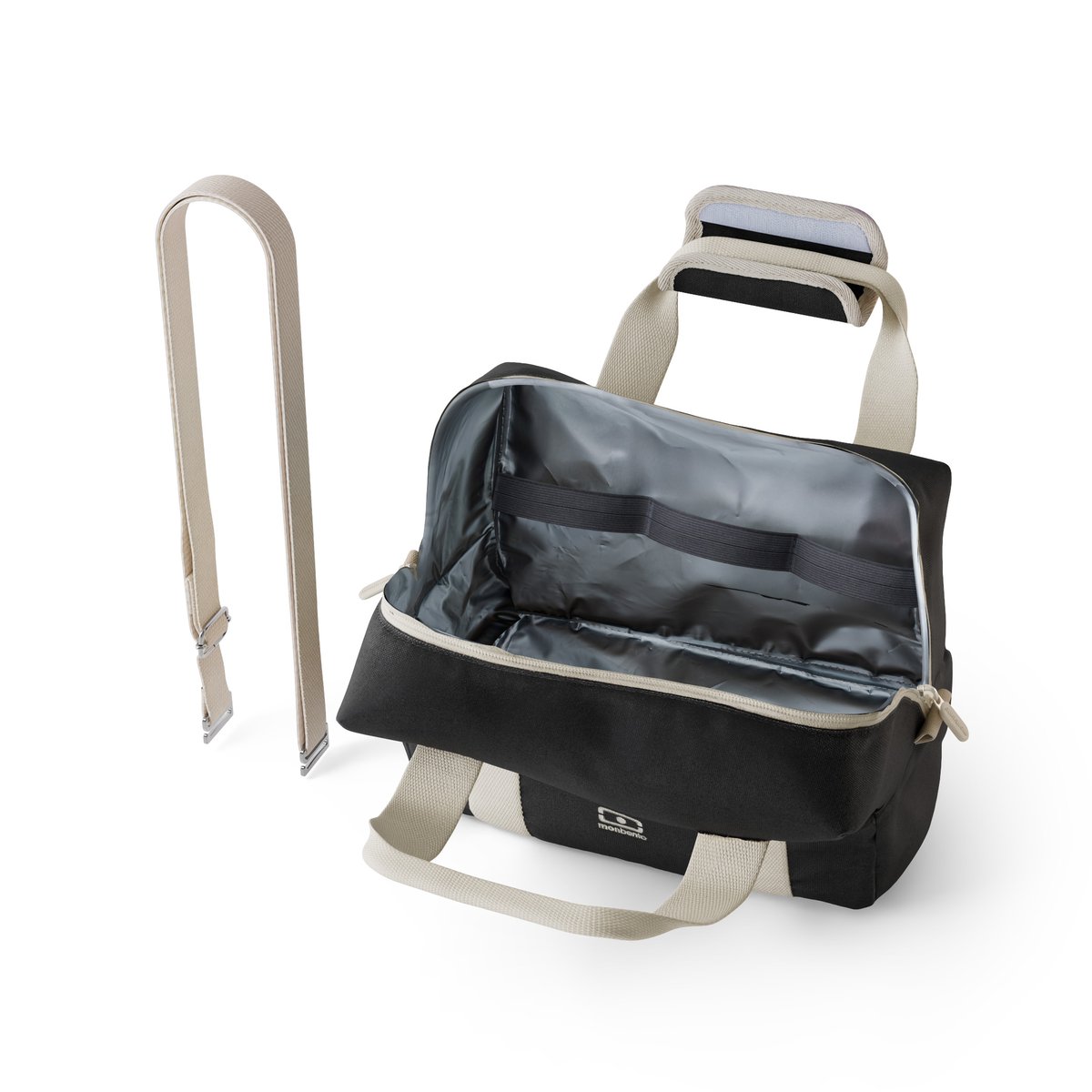 Sac isotherme grand format adulte 12L, Elegant noir, MONBENTO