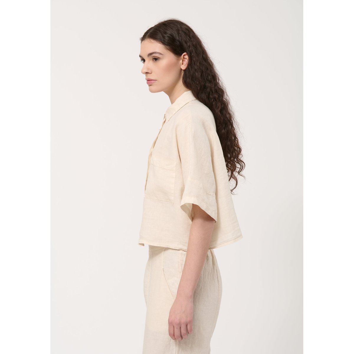Chemise en lin naturel, HUMILITY