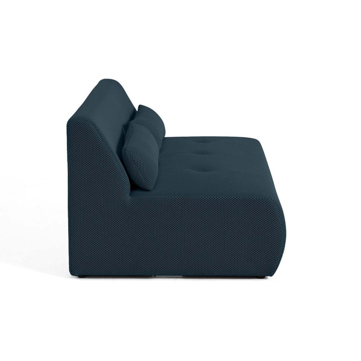 Canapé fixe 2 places - ONYX bleu canard, BEST MOBILIER