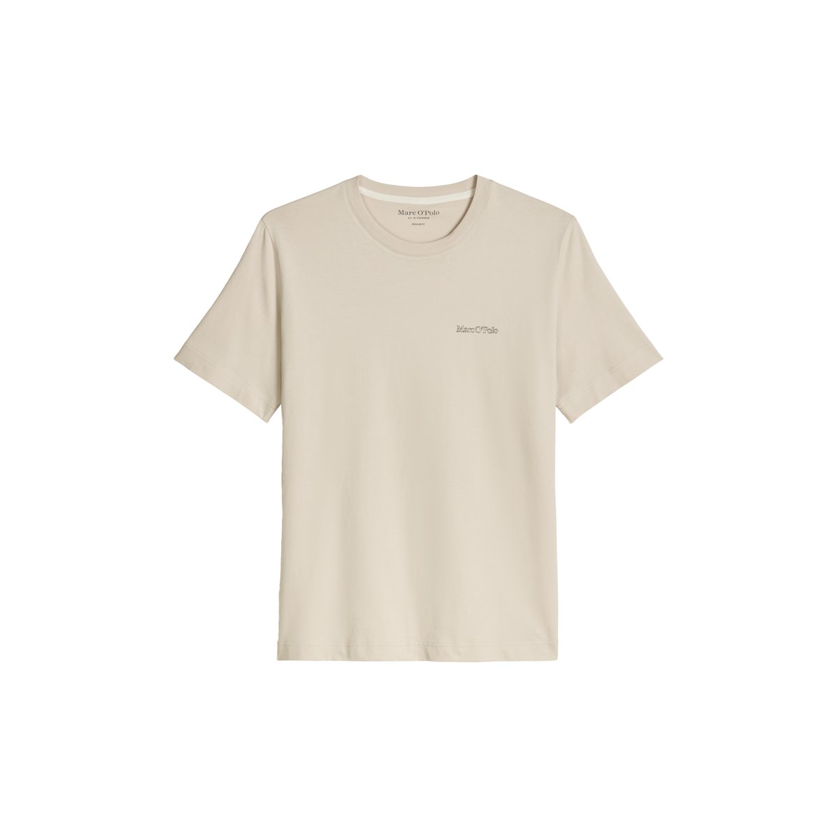 T-shirt regular en coton bio régénéré gris, MARC O'POLO