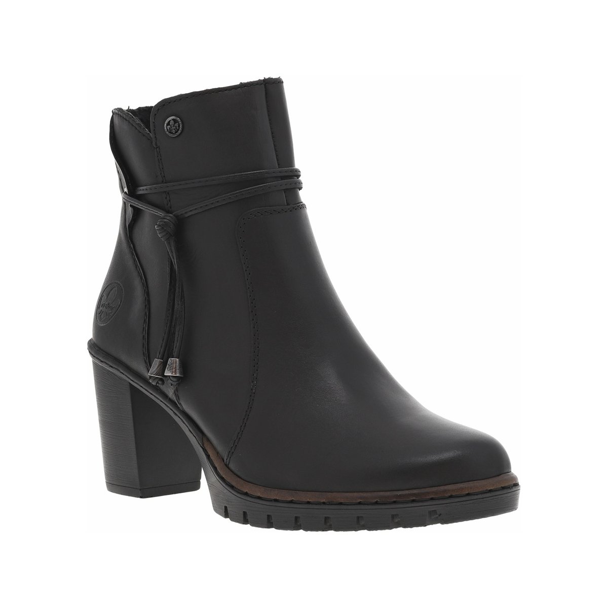 Bottines Talon Cuir Minato noires, RIEKER