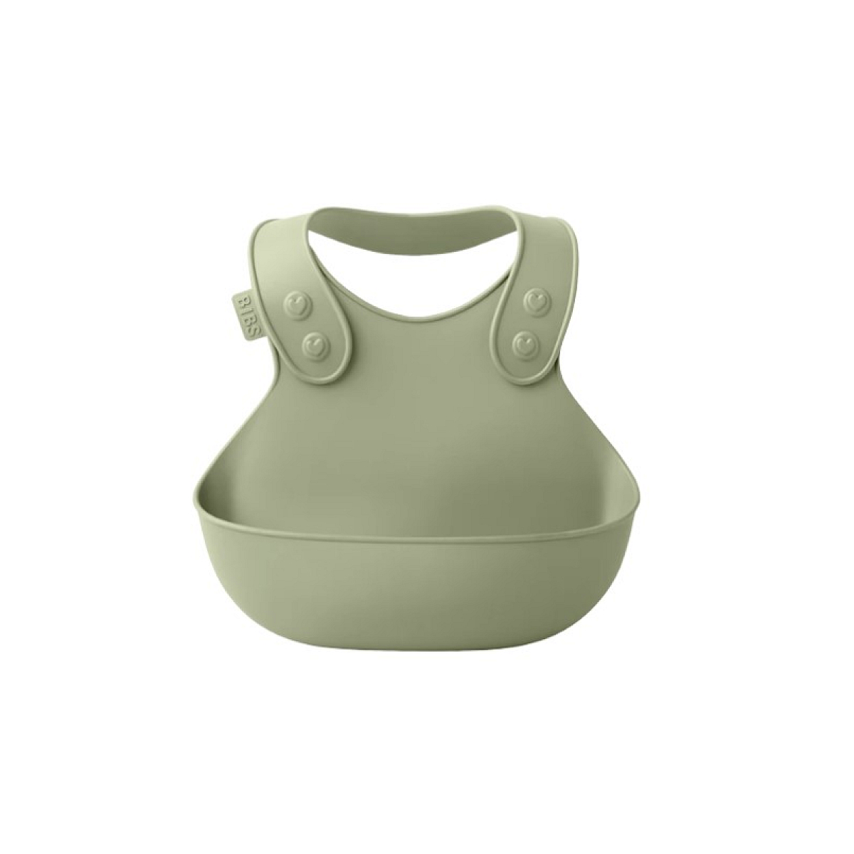 Bavoir de diner en silicone couleur sauge multicolore, Bibs