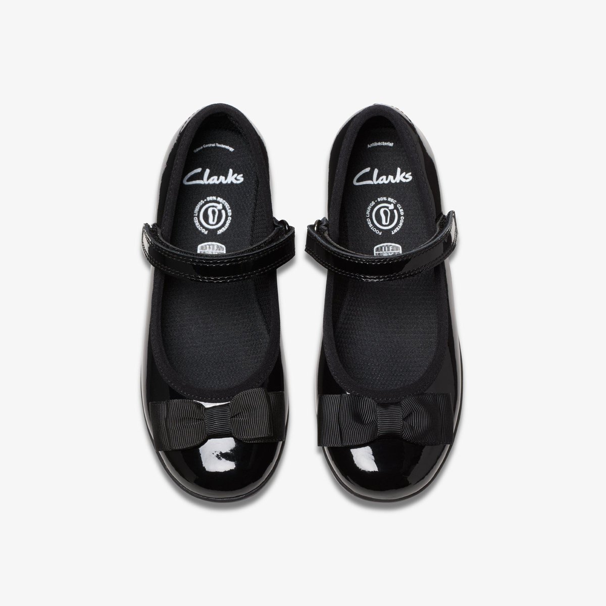 Ballerines Brevet Coupe Extra Large SCALA TAP K noir, CLARKS