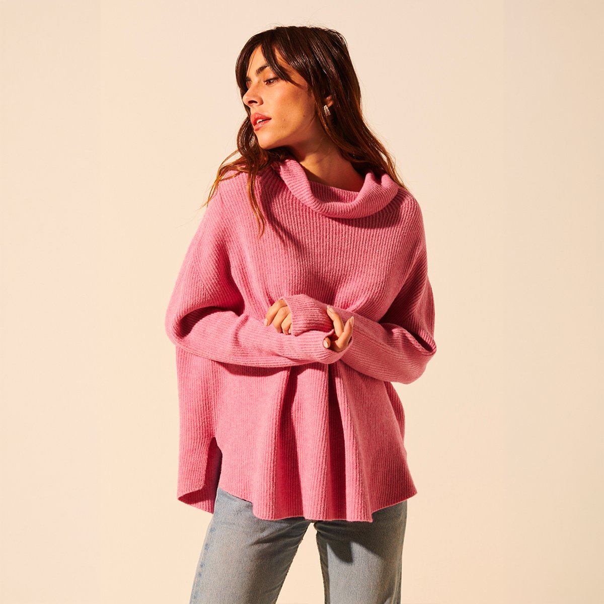 Pull maille ERIC rose antique, BENOA