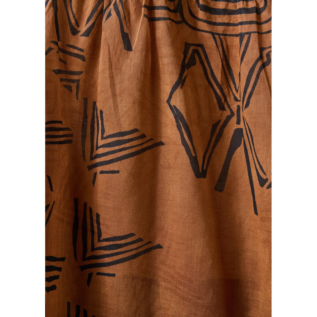 Chemisier en voile de coton imprimé tandoori, LA FEE MARABOUTEE