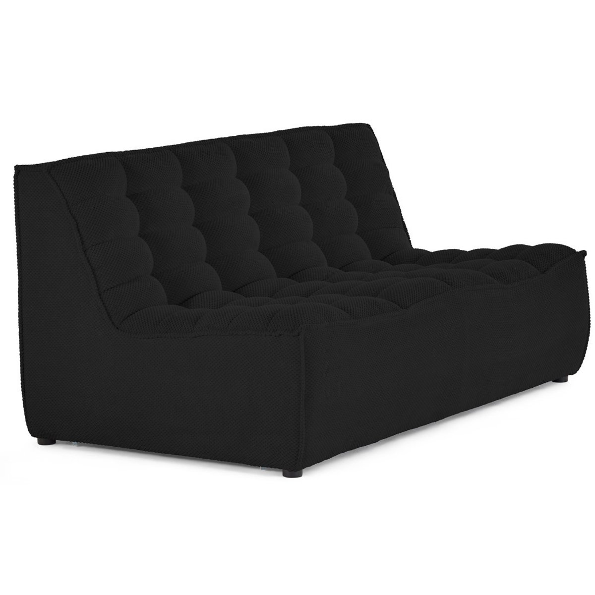 Canapé 2 places - ELLIE noir, BEST MOBILIER