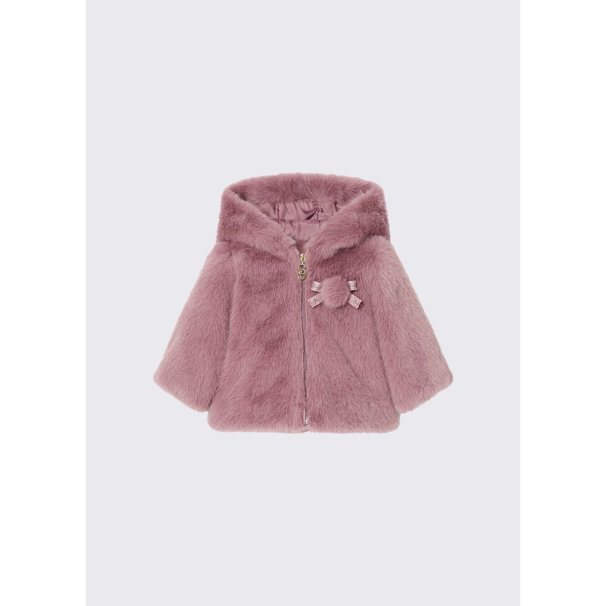 Blouson en teddy à capuche orchidée, LIU JO
