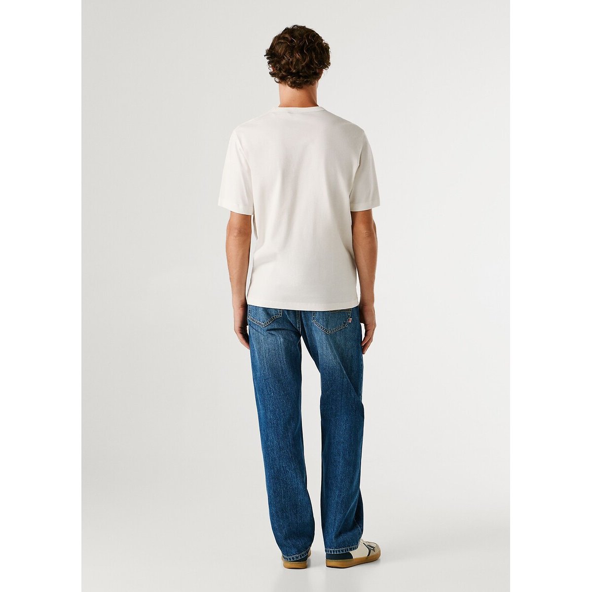 T-shirt a maniche corte SAWYER bianco, PEPE JEANS
