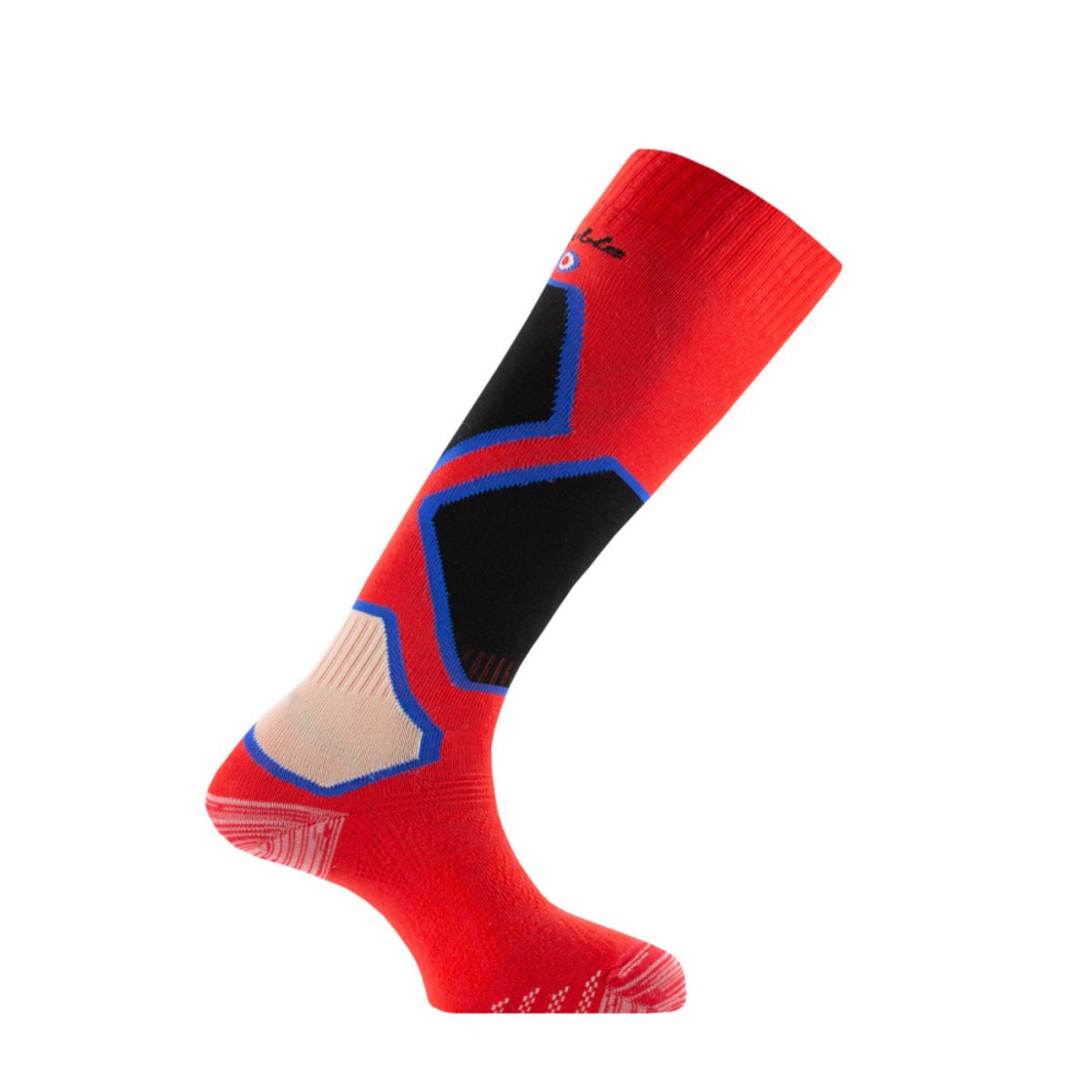 Mi-bas Double® SPORT NORDIC MADE IN FRANCE rouge, THYO