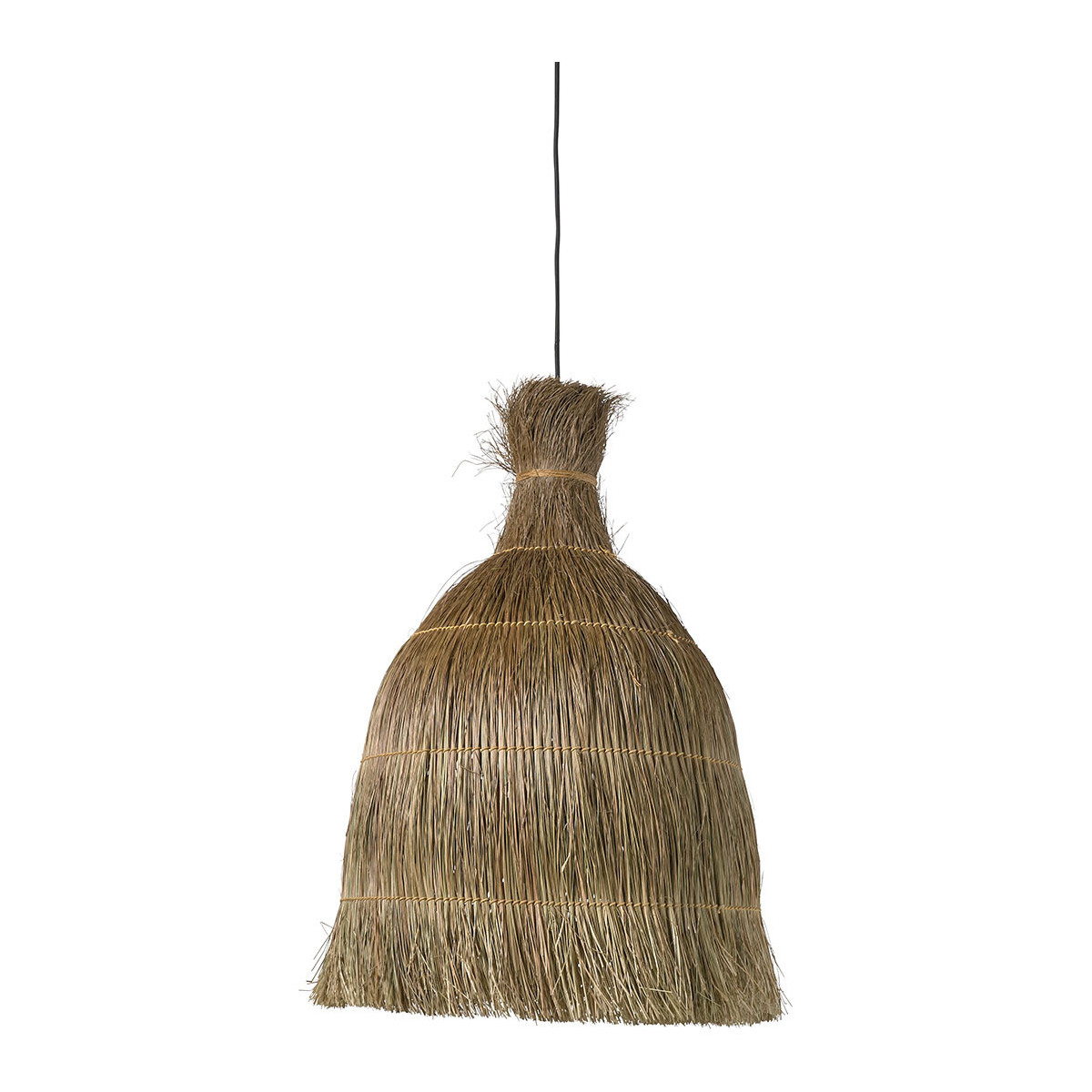 Suspension fibre de canne à sucre naturelle dia 51x72 beige, BLANC D’IVOIRE