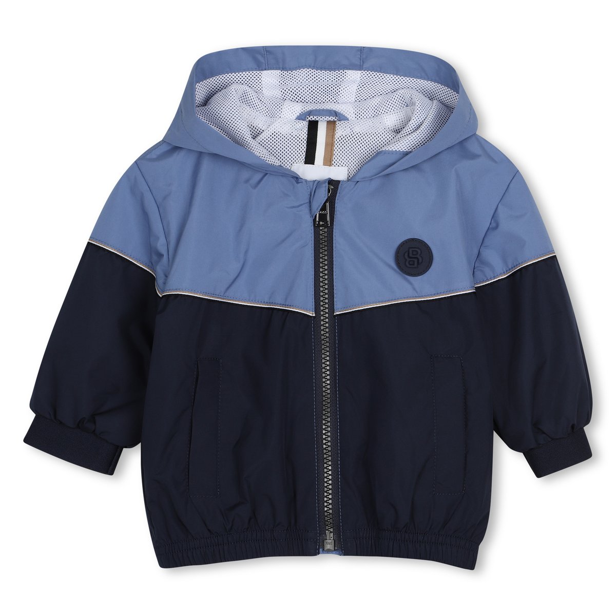 Coupe-vent à capuche bleu cargo, BOSS KIDSWEAR