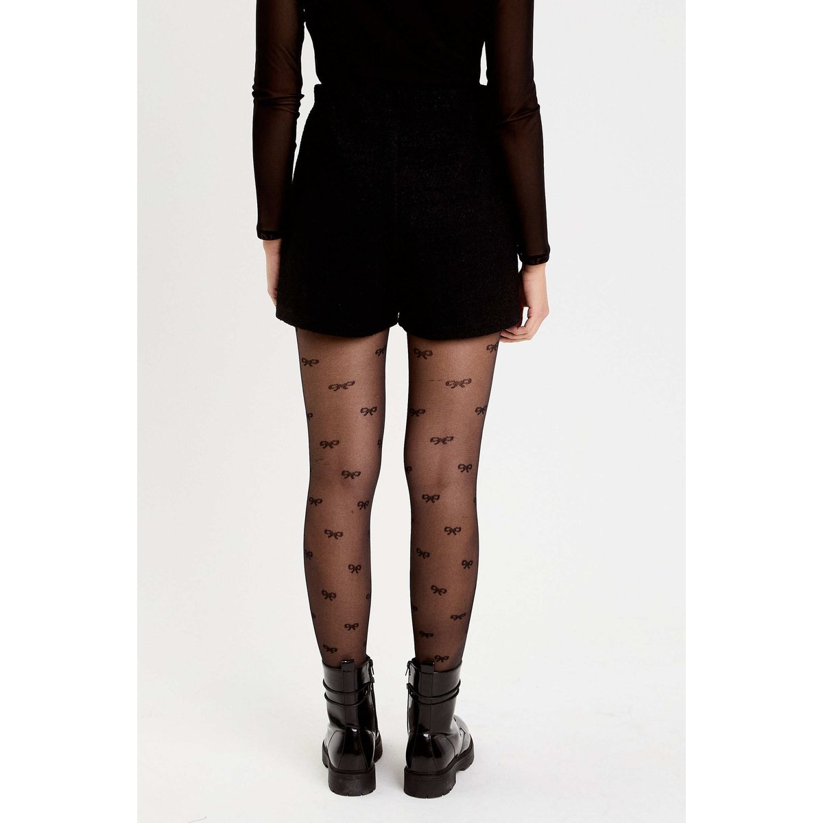 Jupe-short courte noir, CACHE CACHE