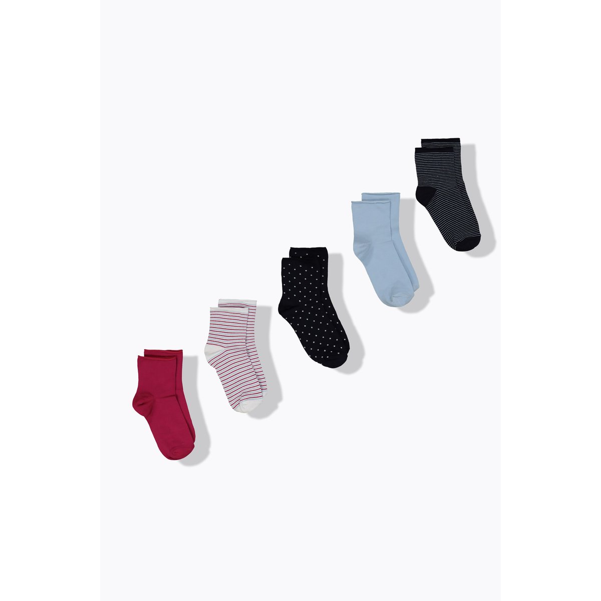 Chaussettes, lot de 5 multicolore, ULLA POPKEN