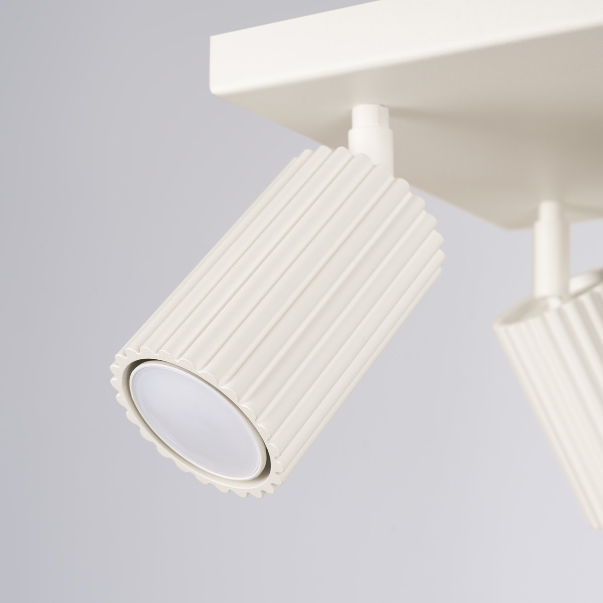 Plafonnier Aluminium Beige GU10 4 Karbon beige, EDEN