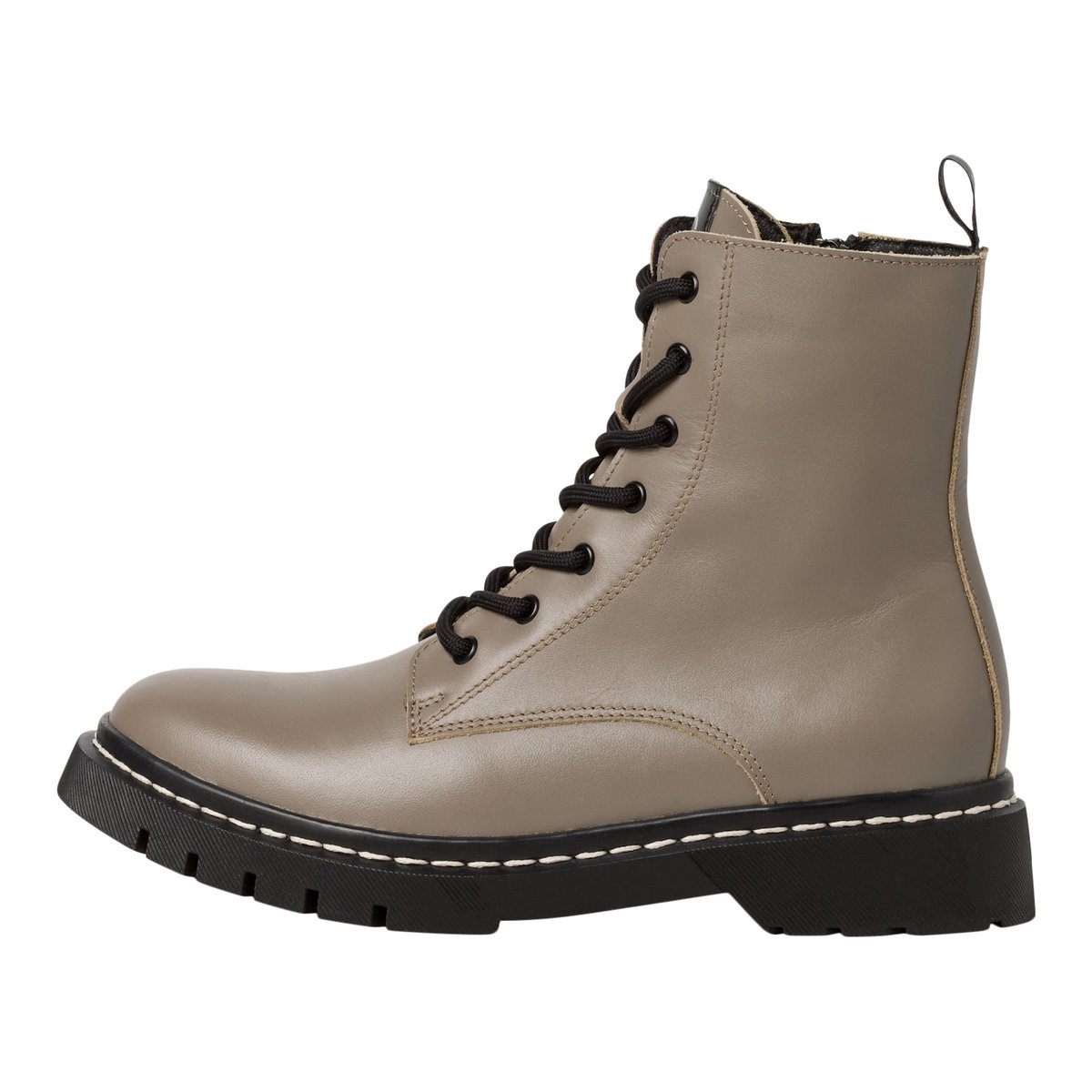 Bottine en cuir gris, TAMARIS