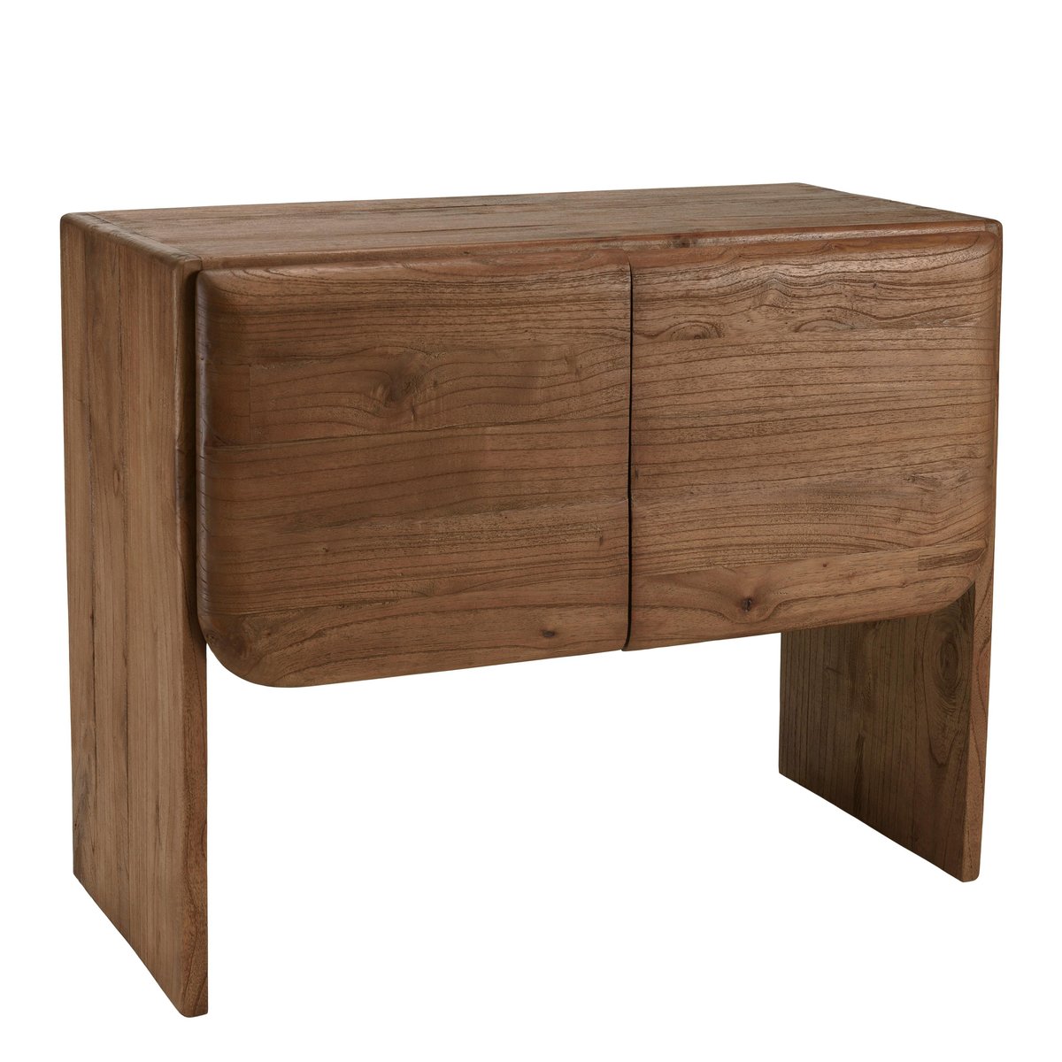 Buffet 2 portes en bois de mindi ARCUS bois naturel, PIER IMPORT