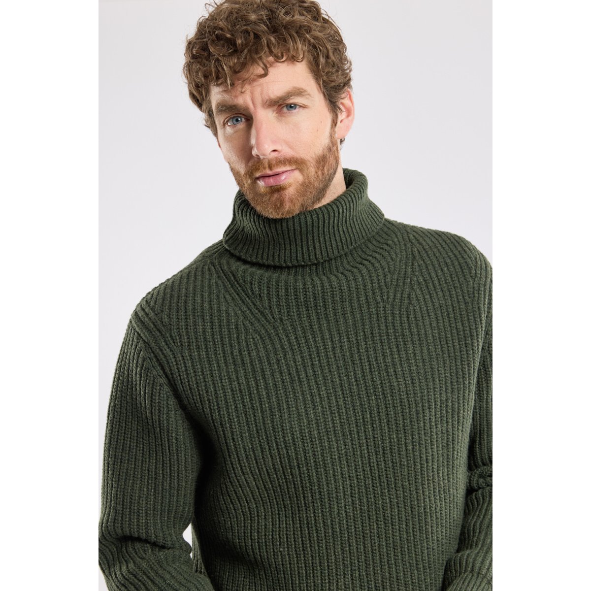 Pull col montant Héritage en laine HERITAGE chiméra chiné, ARMOR-LUX