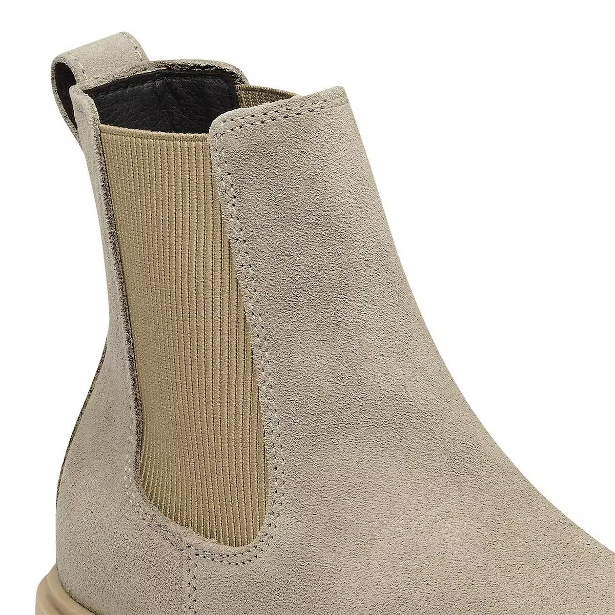 Bottines chelsea en cuir Highwood Slip-On Mid beige, BIRKENSTOCK