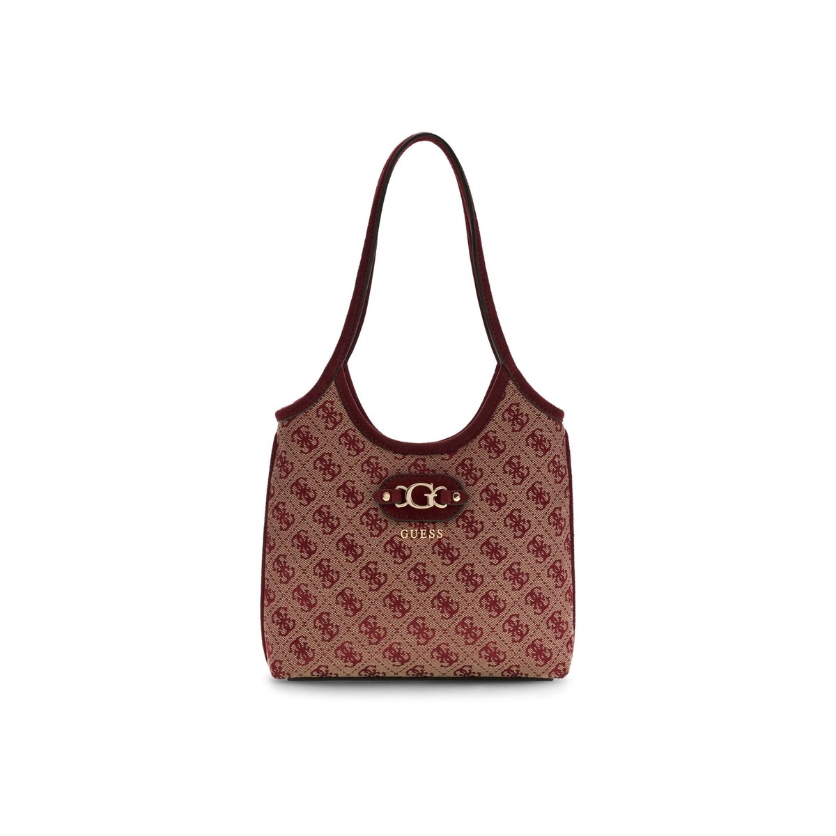 Sac Mini Shopper Logo Samantha rouge multi, GUESS