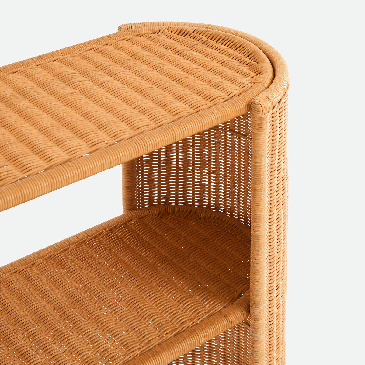 Consola em rotim entrançado, tampo duplo, JOEMA rotim natural, LA REDOUTE INTERIEURS