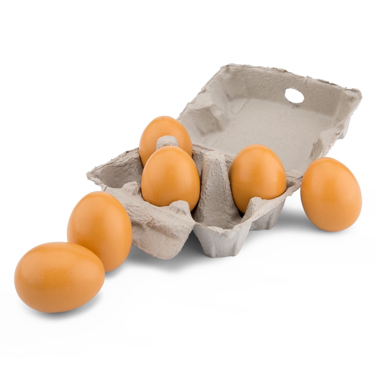 Oeufs en bois beige, NEW CLASSIC TOYS
