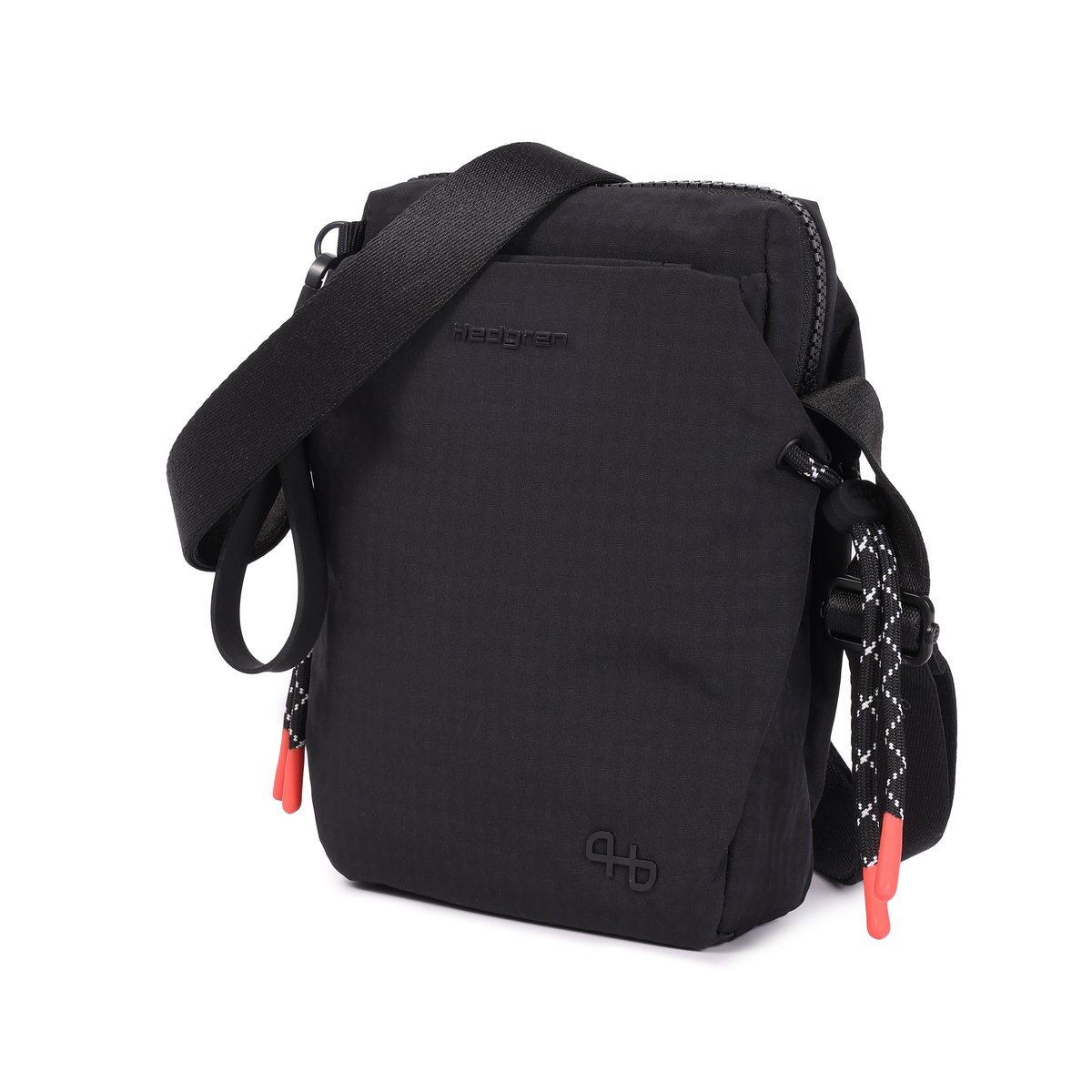 Sac bandoulière compact avec poche bouteille black, HEDGREN