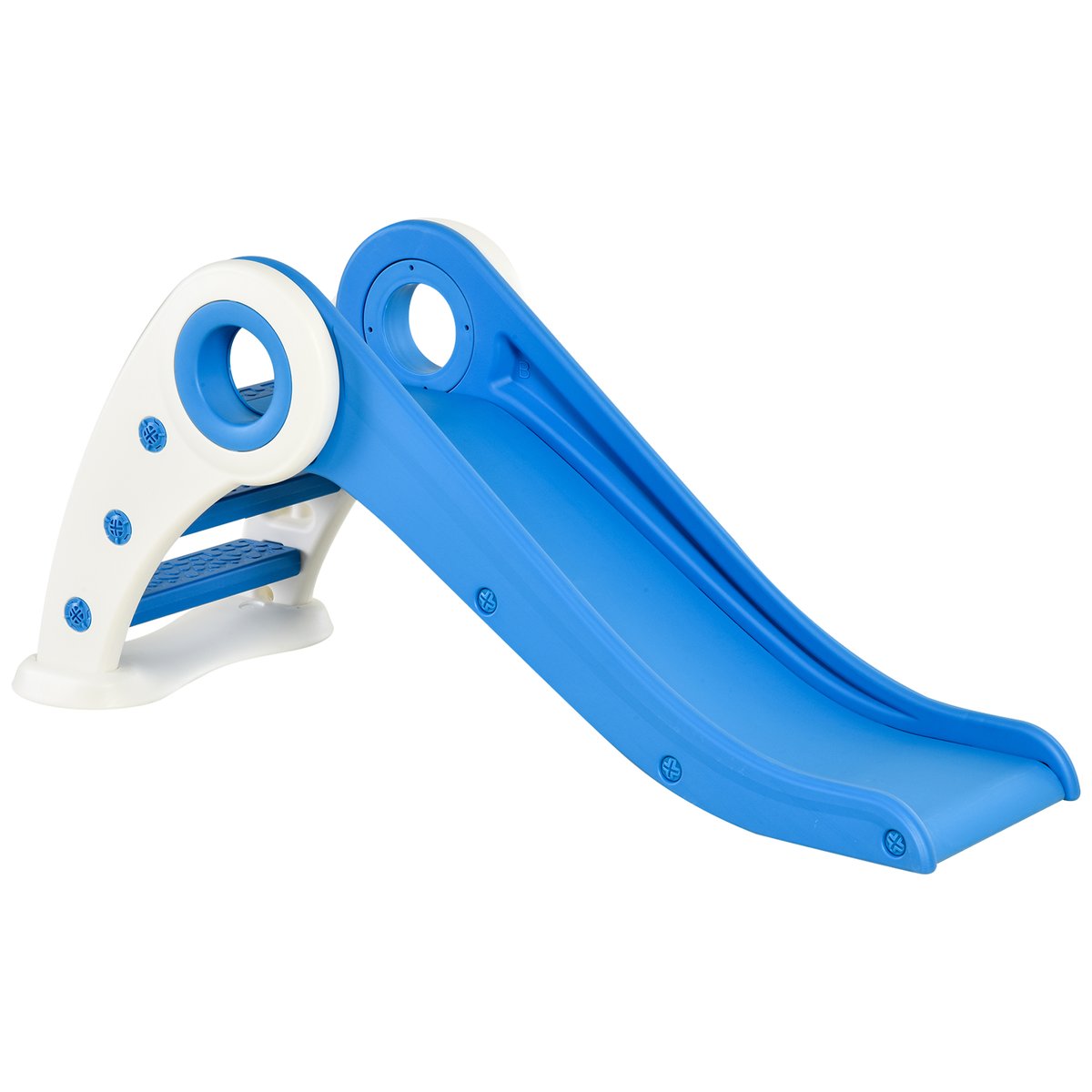 Toboggan pour enfants Plastique Bleu bleu, HOMCOM
