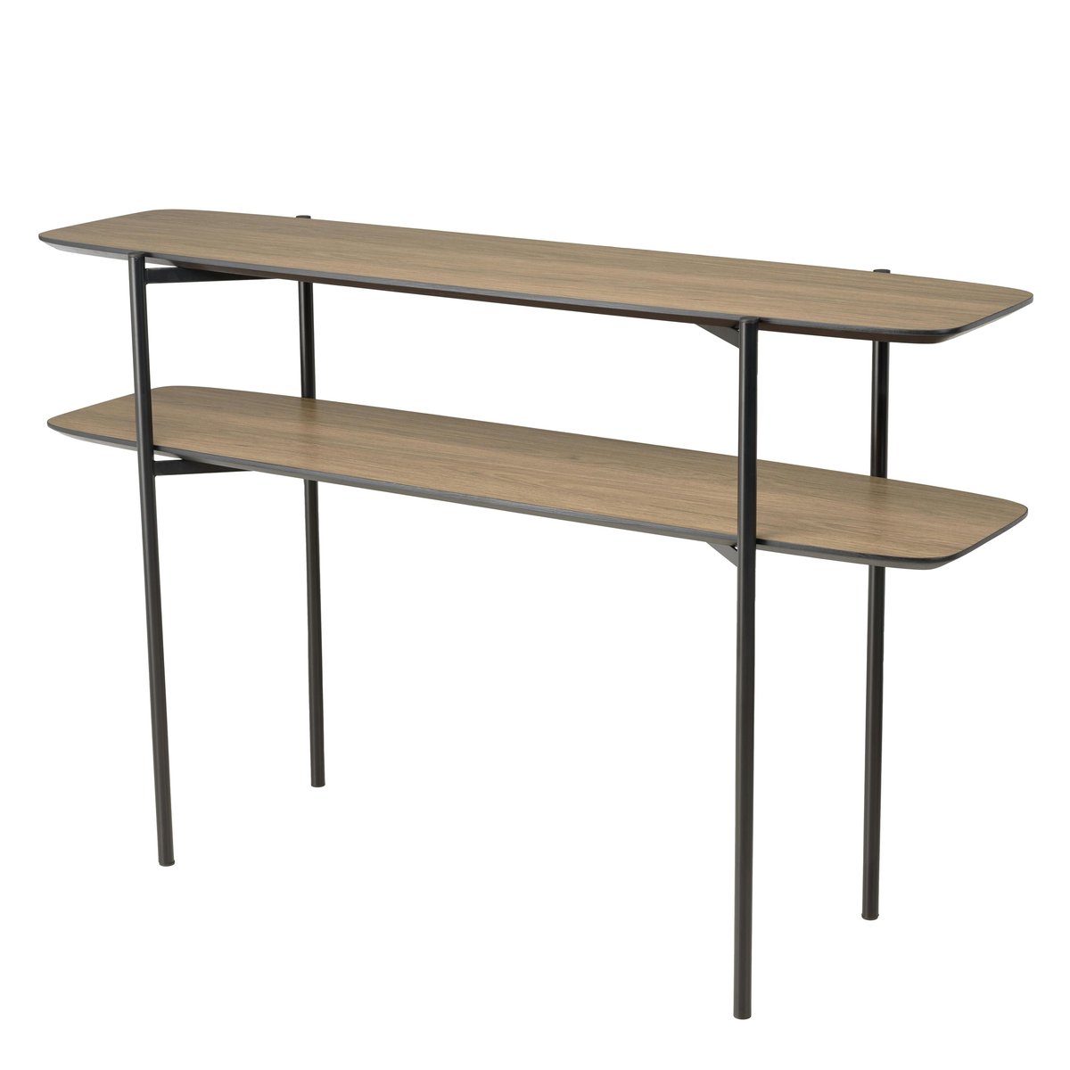 Console double plateau couleur bois LANDAISE bois naturel, PIER IMPORT