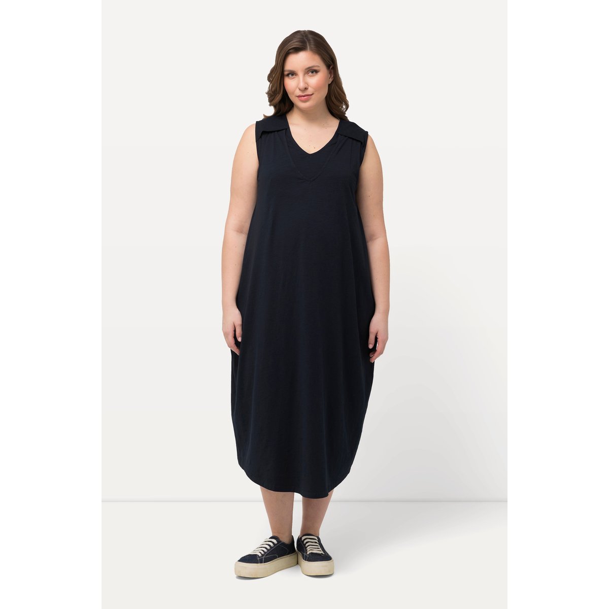 Robe de grossesse en jersey sans manches marine, ULLA POPKEN