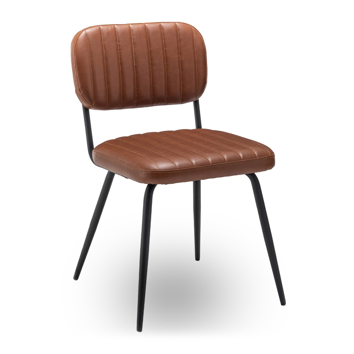 Lot de 2 chaises de séjour marron L56 cm - SPARTE marron, CALICOSY