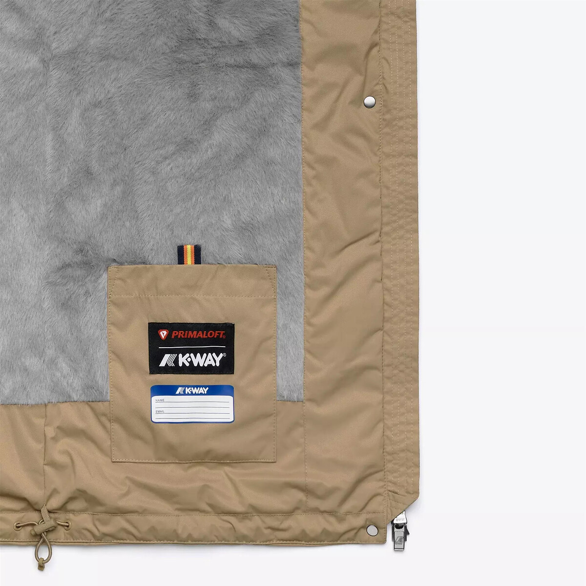 . beige kaki, K-WAY
