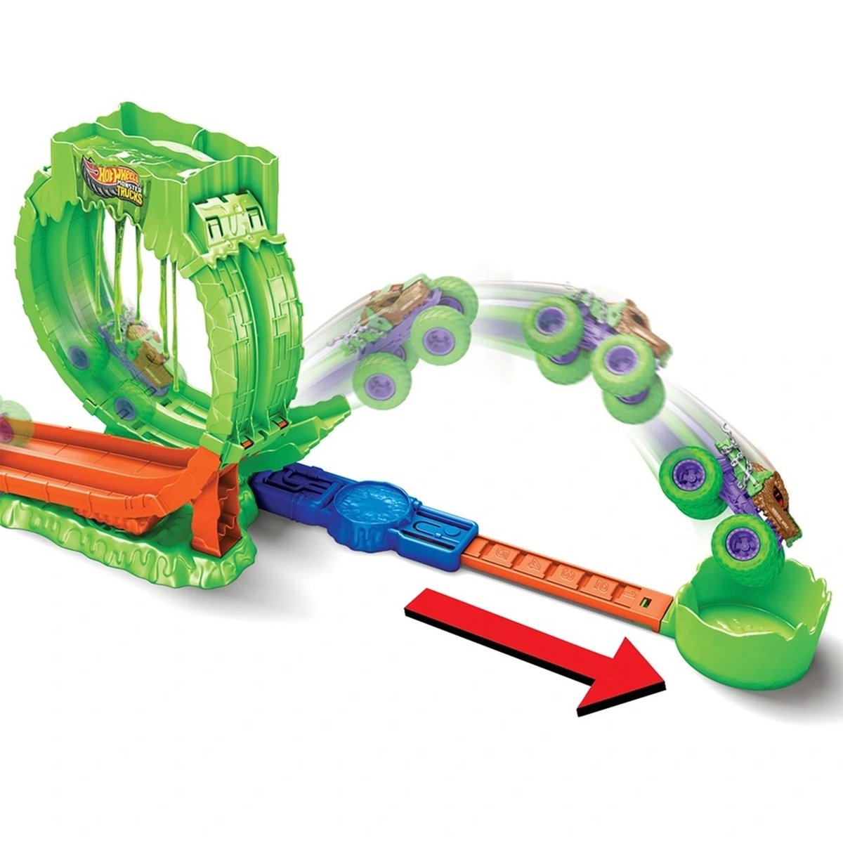 Circuit Monster Truck Chaos Loop Challenge - Hot Wheels multicolore, MATTEL