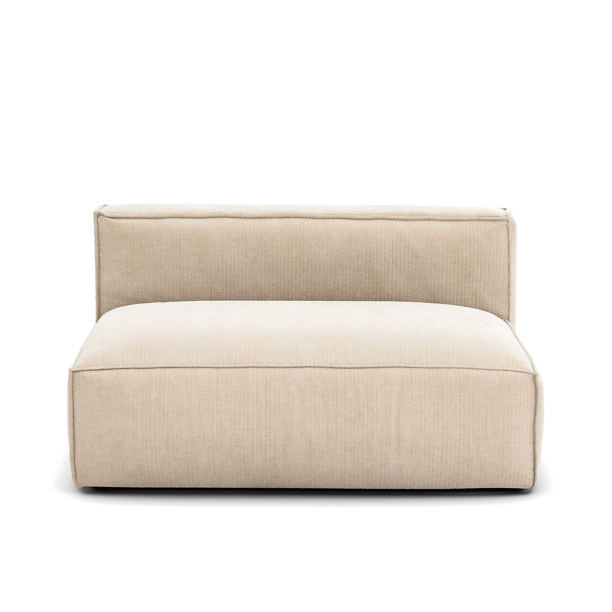 Elément Banquette pour canapé modulable, en velours côtelé vintage, SEVEN bronze, LA REDOUTE INTERIEURS
