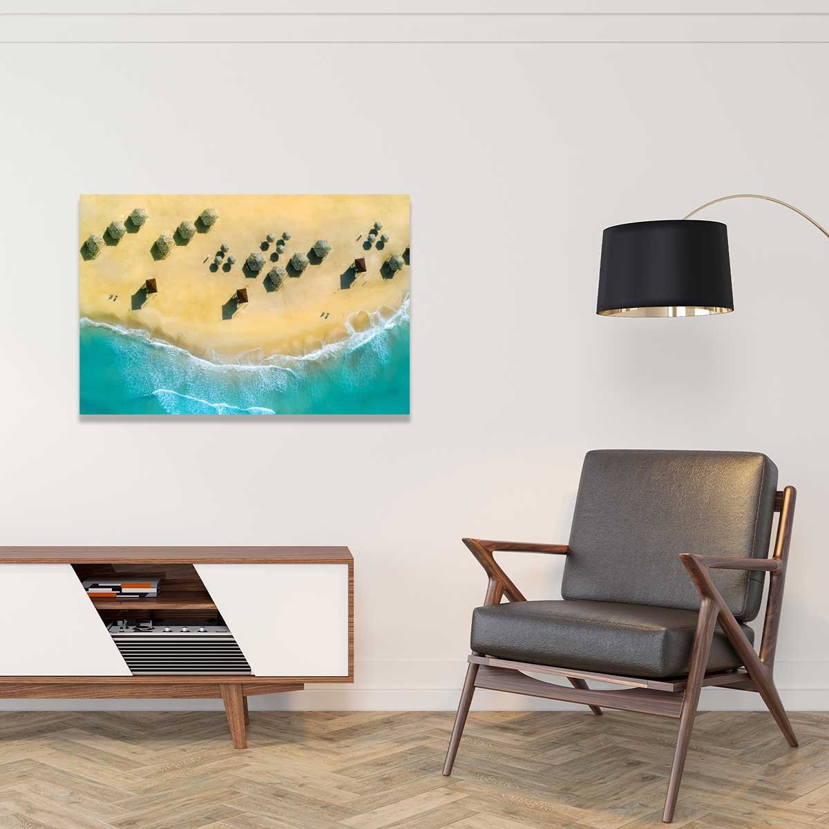 Tableau paillote du pacifique tableau alu dibond, HEXOA